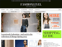 Tablet Screenshot of fashionlevel.net